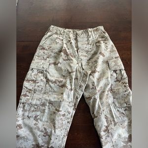 Military Pants Small Regular Desert Marpat Camouflage BDU Cargo USMC W28 L40